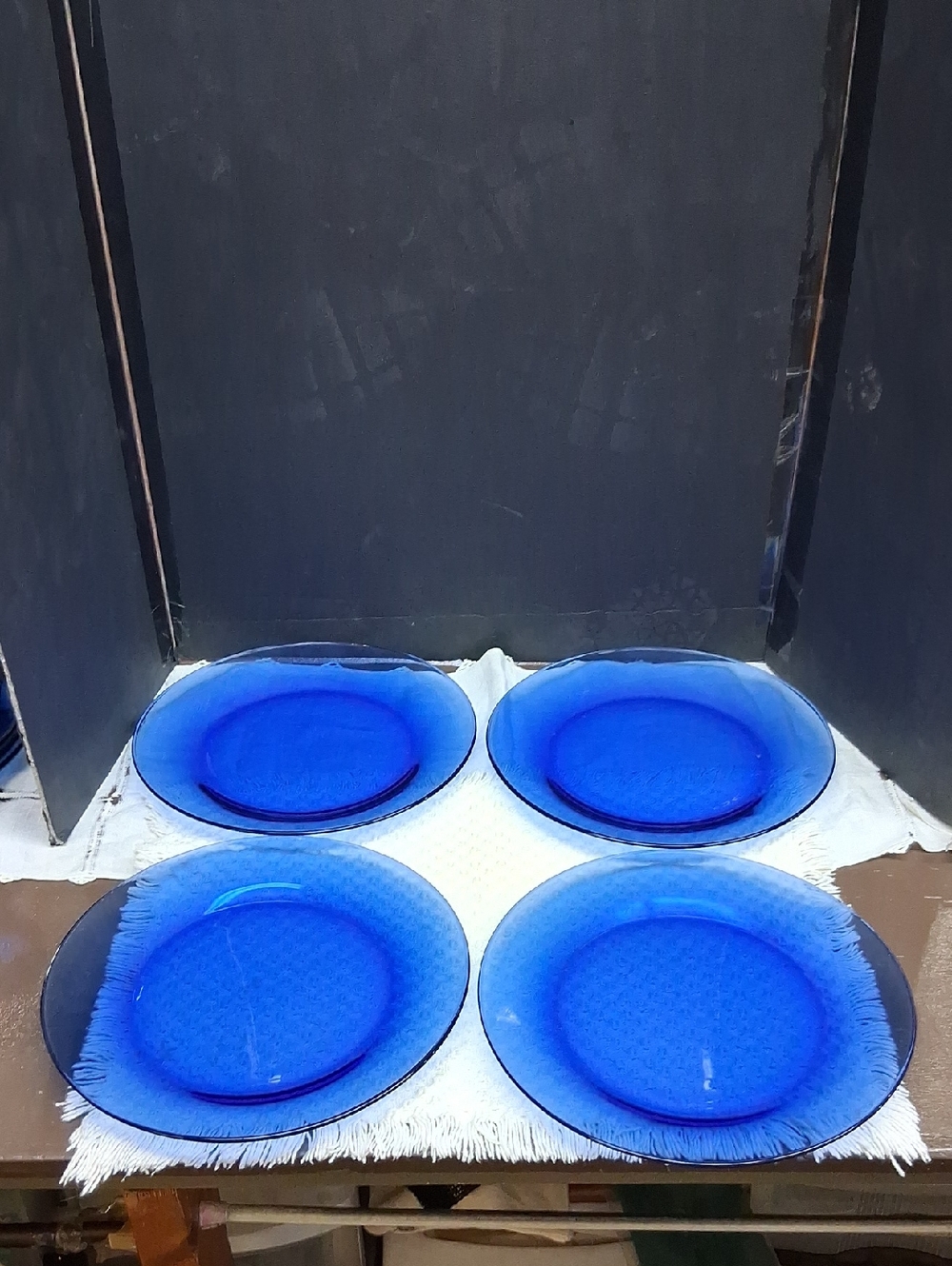 Cobalt Blue 10.5" Dinnerplates- Set Of 4